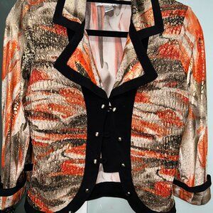 JOSEPH RIBKOFF Women's blouse blazer. Multicolor. Size US8. Made in Canada